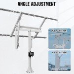 ECO-WORTHY 600W Solar Panel Tracker System: 3pcs Bifacial 195W Monocrystalline Solar Panels, Single-Axis Solar Tracking Kit with Tracker Controller for Shed Farm Yard Hut Field and Any Off-Grid