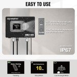 ECO-WORTHY 600W Solar Panel Tracker System: 3pcs Bifacial 195W Monocrystalline Solar Panels, Single-Axis Solar Tracking Kit with Tracker Controller for Shed Farm Yard Hut Field and Any Off-Grid