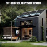 ECO-WORTHY 1200W 4.68KWH Off-Grid Solar Panel System for RVs, Sheds, Cabins and Home:6pcs 195W Bificial Solar Panels+2pcs 12.8V 280Ah Lithium Battery+24V 3000W Solar Hybrid Inverter