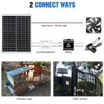 ECO-WORTHY 25W Solar Monocrystalline Waterproof Panel+12V 10Ah LiFePO4 Battery