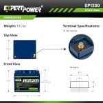 ExpertPower 200W 12V Solar Panel Kit | 12V 50Ah LiFePO4 Lithium Batteries | 200W Mono Rigid Solar Panels, 30A PWM Solar Charge Controller | RV, Trailer, Camper, Marine, Off Grid, Solar Projects