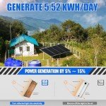 [Ultra] ECO-WORTHY 1200W 24V 5.52KWH Lithium Battery Solar System Off Grid:6pcs 195W Bifacial Solar Panels+2Pcs 12.8V 280Ah Lithium Battery+60A MPPT Charge Controller+3000W Pure Sine Wave Inverter