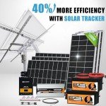 [Ultra] ECO-WORTHY 1200W 24V 5.52KWH Lithium Battery Solar System Off Grid:6pcs 195W Bifacial Solar Panels+2Pcs 12.8V 280Ah Lithium Battery+60A MPPT Charge Controller+3000W Pure Sine Wave Inverter