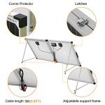 DOKIO Solar Suitcase 200W Portable Foldable Solar Panel 18v Monocrystalline with Controller to Charge 12 Volts Batteries (All Lead/Acid Types: Vented AGM Gel) RV Camping Marine