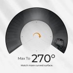 BougeRV Arch 100 Watt Fiberglass Flexible Solar Panel, Portable Bendable 12 Volts 10BB Mono Cell for RV Camping Home Boat Marine Curve Surface Black