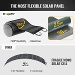 BougeRV Yuma 200W CIGS Thin-Film Flexible Solar Panel, The Most Flexible Solar Panel with Tape for Easy Installation
