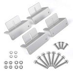 BougeRV mounting z Bracket for 100w 150w 200w 300w Solar Panel, Supporting for RV, Roof, Boat, Off-Grid, Set of 4 Units