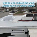 BougeRV 2 Pack Solar Double Cable Entry Gland Box, RV roof Waterproof ABS Solar Double Cable Entry housing for RVs, Boats, Yacht, Roofs，camperman for All Cable Types 14AWG to 10AWG （Gray）