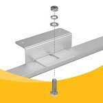 BougeRV mounting z Bracket for 100w 150w 200w 300w Solar Panel, Supporting for RV, Roof, Boat, Off-Grid, Set of 4 Units