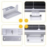 BougeRV mounting z Bracket for 100w 150w 200w 300w Solar Panel, Supporting for RV, Roof, Boat, Off-Grid, Set of 4 Units