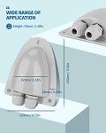 BougeRV 2 Pack Solar Double Cable Entry Gland Box, RV roof Waterproof ABS Solar Double Cable Entry housing for RVs, Boats, Yacht, Roofs，camperman for All Cable Types 14AWG to 10AWG （Gray）