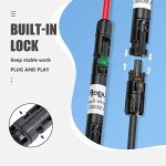 BougeRV 5PCS 15A Solar Fuses Holder Inline, 5PCS PV Inline Fuse Holders 15 Amp for Solar Panel and Solar Controller, Waterproof Solar Fuse Connector, Solar Surge Protection Device