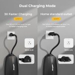 BougeRV Portable EV Charger Cable (16A, 25FT) EVSE Electric Vehicle Charging Station (NEMA6-20 with Adapter for NEMA5-15)