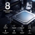 BougeRV Portable EV Charger Cable (16A, 25FT) EVSE Electric Vehicle Charging Station (NEMA6-20 with Adapter for NEMA5-15)