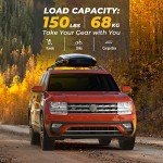 BougeRV Lockable Roof Rack Cross Bars Compatible with Volkswagen VW Atlas 2017-2025 Aluminum Anti-Rust Crossbars for Roof Cargo Carrier Bag Kayak Canoe Bike Luggage Snowboard, Black