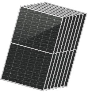 SUNGOLDPOWER 8PCS 460W Bifacial PERC Solar Panels Monocrystalline, High Efficiency Solar Panel for Charging Station,Rooftop, Household, Marine, RV, On/Off Grid Solar System (8pcs 460W Bifacial Panel)