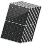 SUNGOLDPOWER 8PCS 460W Bifacial PERC Solar Panels Monocrystalline, High Efficiency Solar Panel for Charging Station,Rooftop, Household, Marine, RV, On/Off Grid Solar System (8pcs 460W Bifacial Panel)