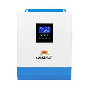 SUNGOLDPOWER 3000W 24V Solar Inverter All in One, 120Vac AC Input,120Vac AC Output Pure Sine Wave, 80A MPPT Solar Charger and 40A AC Battery Charger for Lithium SLD FLD Batteries in Off Grid System