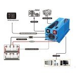 SUNGOLDPOWER 3000W DC 24V Peak 9000W Inverter Charger Pure Sine Wave, AC 120V with 40A Battery AC Charger LCD Display,Low Frequency Inverter, for Home RV Camper