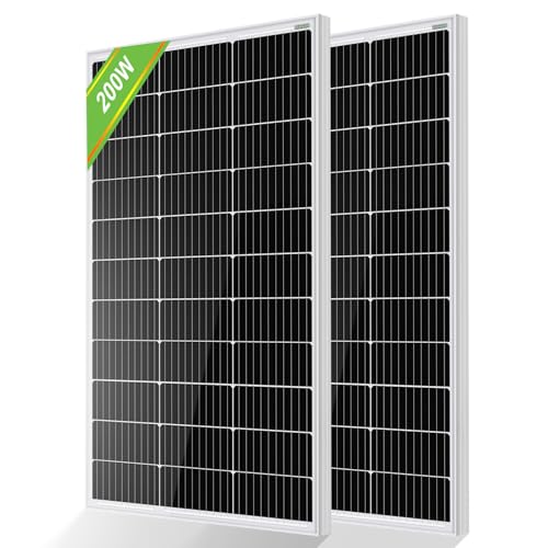 ECO-WORTHY 2-Pack 100W Monocrystalline Solar Panels