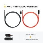 BougeRV 20FT Solar Extension Cable with Connectors