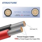 Sunsul 10AWG 5FT Solar Panel Wire Kit