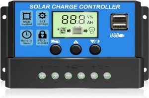 30A Solar Charge Controller with Adjustable LCD Display