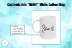 Personalized NAME Script Coffee Mug, Elegant Handwritten Design, Ideal Gift for any Occasion, Customized, (11oz, 15oz)