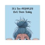 Introvert&#39;s Escape Canvas Print - Humorous Wall Art for Home or Office, 5x7, 8x8