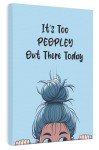 Introvert&#39;s Escape Canvas Print - Humorous Wall Art for Home or Office, 5x7, 8x8