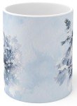 Winter Whisper Owl Ceramic Coffee Mug - Elegant Gift for Nature Lovers, 11oz & 15oz Sizes Available