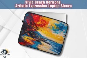 Vivid Horizons Laptop Sleeve | Artistic Expression Computer Case | Art Lover Gift