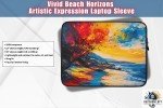 Vivid Horizons Laptop Sleeve | Artistic Expression Computer Case | Art Lover Gift
