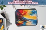 Vivid Horizons Laptop Sleeve | Artistic Expression Computer Case | Art Lover Gift