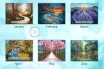 2025 Mindfulness Calendar, Mindful Reflections Calendar, Mindful Moments to Carry with you all Year
