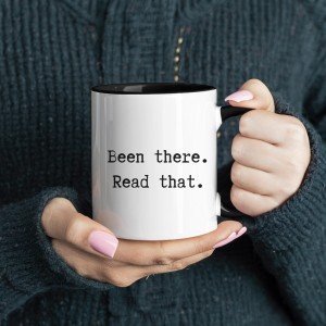 Been there. Read that. Coffee Mug Gift for Book Lovers, Funny Coffee Mug Best Friend Tea Lover Cup for Christmas Gift Hot Cocoa Party