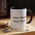Been there. Read that. Coffee Mug Gift for Book Lovers, Funny Coffee Mug Best Friend Tea Lover Cup for Christmas Gift Hot Cocoa Party