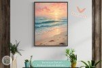 Serenity at Sunset - Inspiring & Tranquil Premium Coastal Beach House, Living Room, Bedroom, or Office Decor Printable Wall Art