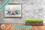 Coastal Charm Pastel Starfish Printable Wall Art - Perfect Oceanic, Nautical, Beach House, Bathroom, Home or Nursery Decor