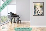 Dawn&#39;s First Journey - Baby Sea Turtles Ocean Inspired Printable Wall Art - Coastal, Inspirational Home and Office Decor or Perfect Gift