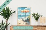 Lowcountry Seaside Serenity – Coastal Beach Scene Printable Wall Art - Tranquil & Calm Digital Print for Home or Office Decor