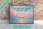 Shoreline Serenity - Peaceful Ocean Sunrise Digital Wall Art - Instant Download Of Peace and Tranquility for Home or Office Decor