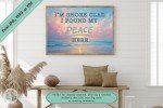 Shoreline Serenity - Peaceful Ocean Sunrise Digital Wall Art - Instant Download Of Peace and Tranquility for Home or Office Decor