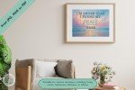 Shoreline Serenity - Peaceful Ocean Sunrise Digital Wall Art - Instant Download Of Peace and Tranquility for Home or Office Decor