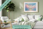 Shoreline Serenity - Peaceful Ocean Sunrise Digital Wall Art - Instant Download Of Peace and Tranquility for Home or Office Decor