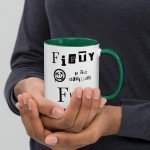 Forty the Ultimate F-Word - 40th Birthday Sarcasm Mug, Millennial, heavy metal, rocker, gift, funny, novelty, over the hill, unique