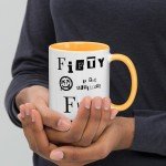 Forty the Ultimate F-Word - 40th Birthday Sarcasm Mug, Millennial, heavy metal, rocker, gift, funny, novelty, over the hill, unique