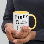 Forty the Ultimate F-Word - 40th Birthday Sarcasm Mug, Millennial, heavy metal, rocker, gift, funny, novelty, over the hill, unique