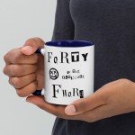 Forty the Ultimate F-Word - 40th Birthday Sarcasm Mug, millennial, punk, rocker, gift, funny, novelty, middle age, over the hill, unique