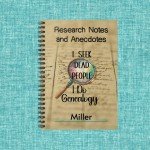 Genealogy Enthusiast Spiral Notebook - &#39;I Seek Dead People&#39; Quirky Ancestry Research Journal, Ruled, 6&quot; x 8&quot;